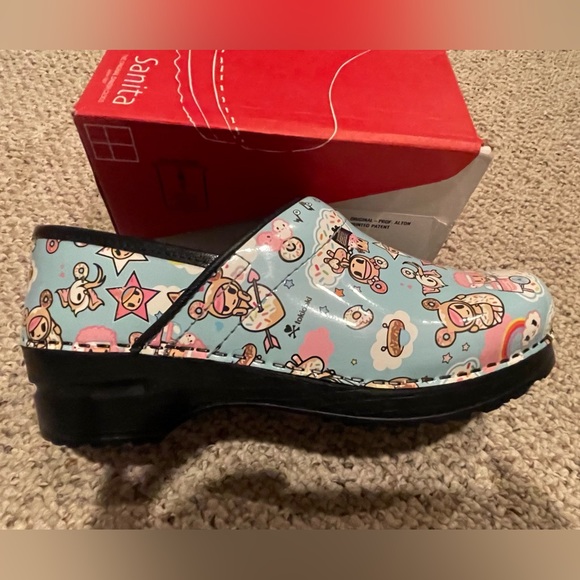 Sanita - Blue Donut Prof. Patent Clog - size EU 39 - Like New ! - Picture 4 of 10